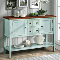 Console Sofa Table Sideboard with Storage Drawers Cabinets and Bottom Shelf for Living Room, Kitchen