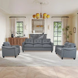 Modern 3-Piece Living Room Sofa Set - Sectional Couch, Loveseat & Accent Chair Furniture