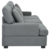 Sofa with Removable Back,Seat Cushions and 4 Comfortable Pillows,Stylish sofa suitable for Living Room