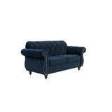 blue sky goose down sofa with pillow, living room furniture, 2-seater