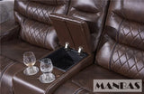 Leather Electric Recliner Sofa Theater Power Reclining Couch Living Room Cinema Sofas Seating Room Furniture