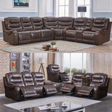 Genuine Leather Electric Recliner Sofa Theater Power Reclining Couch Living Room Cinema Sofas Seating Room Furniture