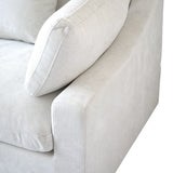 Living Room Modern Cloud Couch Down Filled L-Shaped 3Seater Couch with Ottoman