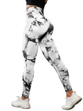 3 Piece Workout Leggings Sets for Women High Waisted Tie Dye Gym Scrunch Butt Lifting Seamless Yoga
