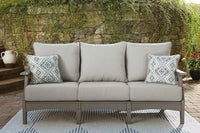 Visola Outdoor HDPE Patio Sofa with Cushion