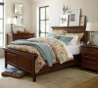 Solid wood antique Wooden King Bed,Hotel Bedroom Furniture Set