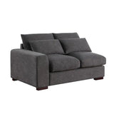 Sectional Sofa with 2 Ottomans - Stylish and Comfortable Living Room Furniture Set