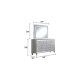 Modern 4-Piece King Bedroom Set with Fireplace Headboard and TV Stand Footboard