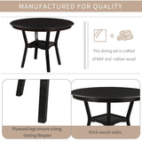 1 Classic Dining Table & 4x Side Chairs,Round Table, Chair