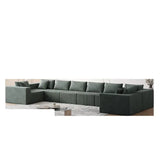 Modular L-Shaped Sectional Sofa Set, Luxury Upholstered Indoor Furniture, Foam-Filled Sofa for Living Room