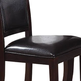 dark brown rectangular modern dining table with butterfly leaf 6x side chairs