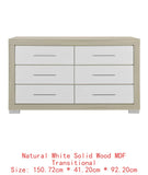 Natural White King Bedroom Set  Furniture Bedroom Décor