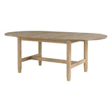 Elegant Luxury 5-Piece Dining Set with Natural Finish Oval Table and 4 Beige Upholstered Side Chairs