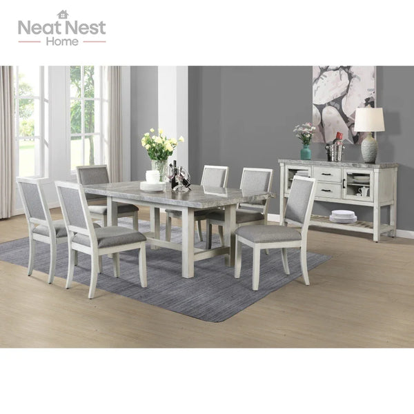 dining table set 6 chairs,Kitchen Table Set with Upholstered Side Chair furniture home