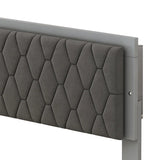 4-Pieces Bedroom Sets Queen Size Upholstered Bed with LED Lights, Mirrored Nightstands and Dresser