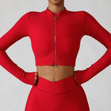 Women's 3 Piece Yoga Set  Sports Jacket Bra Legging Workout Gym Push Up Yoga Sportswear