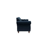 blue sky goose down sofa with pillow, living room furniture, 2-seater