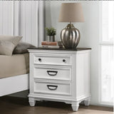 Wood Bedroom Set with Shiplap Panel King Bed, Dresser, Mirror
