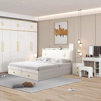 Korean Wooden Bedroom  White Bedroom Set  Furniture Home