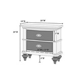 Glamorous 3pc Bedroom Set California King Size Bed 2x Nightstands  Headboard Furniture