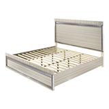 Leonor Gray Modern 5-Piece Bedroom Set with Wood Finish and LED Lighting