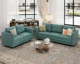 Sectional Sofa Set Convertible Loveseat and Chaise Couch Sleeper with Storage Seats for Living Room