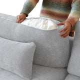 Modular Sectional Sofa for Living Room 160" Cloud Couch Down Filled U Shaped Couch with Ottoman Modern