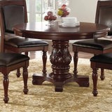 1 Classic Dining Table & 4x Side Chairs,Round Table, Chair