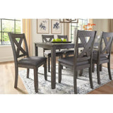 Dining Room Sets, Include Table and 6 Chairs, Gray