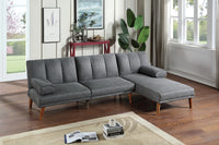 Sectional Sofa Set Living Room Furniture Solid wood Legs Plush Couch Adjustable Sofa Chaise