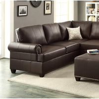 Sectional 2pc Sofa Set Living Room Furniture Reversible L/R Loveseat Wedge Sofa Couch Pillows