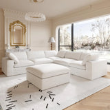 Oversized Modular Sectional Sofa,Cloud Couch Deep Seat Sofa Sectional Couches for Living Room