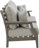 Visola Outdoor HDPE Patio Sofa with Cushion