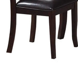 dark brown rectangular modern dining table with butterfly leaf 6x side chairs