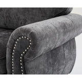 decoration and rolled armrests, living room L-shaped sofa, corner sofa, dark Gary