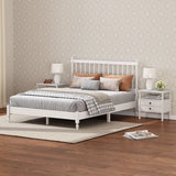 3 Pieces Bedroom Sets King Size Wood Platform Bed