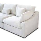 Cloud Couch 120''  Modern Sectional Sofa for Living Room Down Filled Couch with Ottoman U Shaped 5 Seater