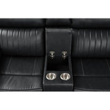 Modern Black Recliner Sectional Sofa