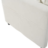 Loveseat Couch & Armchair Set, Modern Upholstered Chenille Cloud Furniture with 3 Pillows for Living