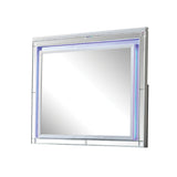 Modern 4-Piece King Bedroom Set with Fireplace Headboard and TV Stand Footboard