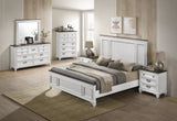 Panel King Bedroom Set: Bed, Dresser, Mirror, 2 Nightstands, Chest