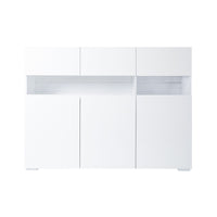Kitchen Sideboard Storage Buffet Cabinet White High  Side Cabinet Modern Wooden Unit Cupboard TV Stand - Francoshouseholditems