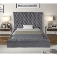 Bedroom Set Modern Tufted Velvet Bedroom Set Includes Bed, Nightstand,  Chest of drawer