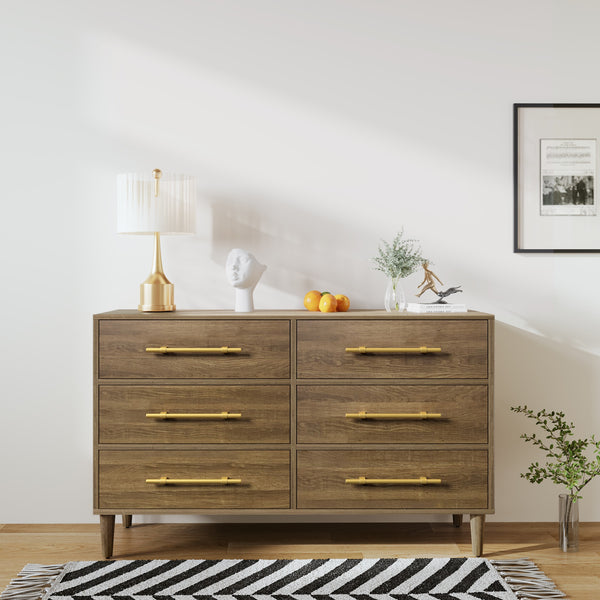 Modern Dresser  with Six-Drawer - Francoshouseholditems