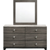 Bedroom Furniture – Athens 6-Piece Queen Size Bedroom Set. Bed, Dresser, Mirror, Chest 2 Night Stands