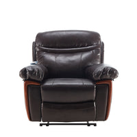 Recliner PU Leather Sofa Chair with Heating and Massage Vibrating Function