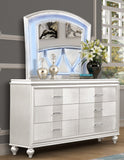 Bedroom set made with Wood in White  Bedroom Furniture Set