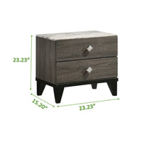 Bedroom Furniture  6-Piece Queen Size Bedroom Set. Bed, Dresser, Mirror, Chest . 2 Night Stands