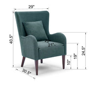 Sofa Chair Armchair Accent Single Sofa Velvet Fabric Bedroom Dressing Chair Living Room