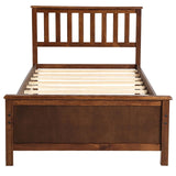 Headboard Footboard Wooden Bed Frame Slatted Bedspread Household Furniture Classical Bedroom Bunk Bed - Francoshouseholditems